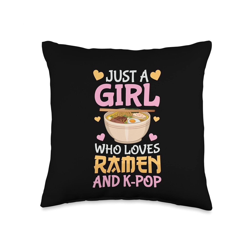 1978 K-Pop Ramen Japanese Noodles Bowl Kpop Gift Throw Pillow